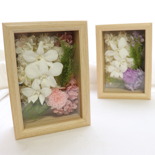 初盆 お供え お悔やみ フレームフラワー 仏花「御供の花額