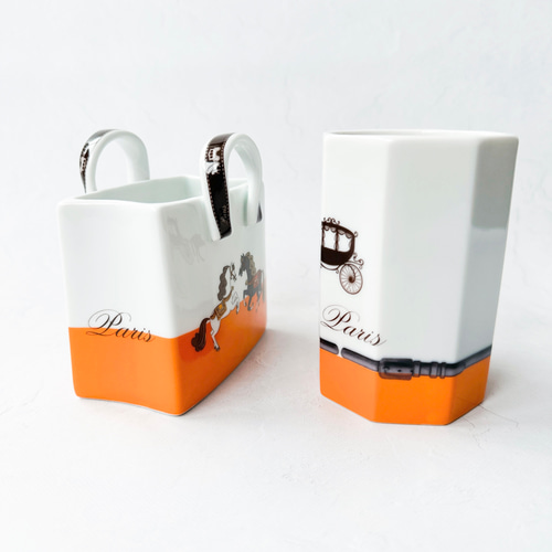 新品/未使用】ポーセラーツ/小物入れ、ペン立て