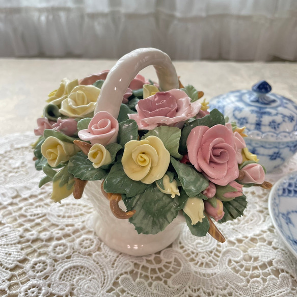 陶花　お花　置物　陶器　バラ　アンティーク 楽天市場】陶花の通販