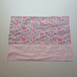 ランチョンマット ❁⃘ネオンリバティ   アナベラ ピンクパープル バイカラー 巾着袋とセットも！ 2枚目の画像