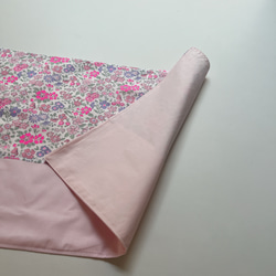 ランチョンマット ❁⃘ネオンリバティ   アナベラ ピンクパープル バイカラー 巾着袋とセットも！ 3枚目の画像