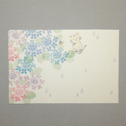 紫陽花咲く季節のポストカード 2枚目の画像