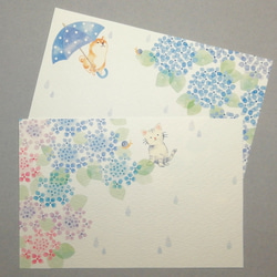 紫陽花咲く季節のポストカード 1枚目の画像