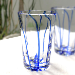 カラフルひとくちグラス【コバルトブルー】　～ペルシャの手吹きガラス～ 3枚目の画像