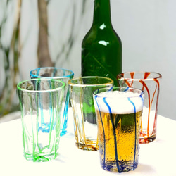 カラフルひとくちグラス【コバルトブルー】　～ペルシャの手吹きガラス～ 6枚目の画像
