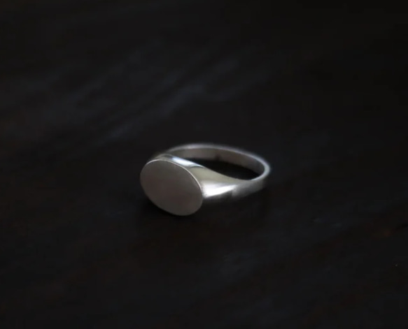 【JVL】SILVER925/Classic Signet Oval Ring 1枚目の画像