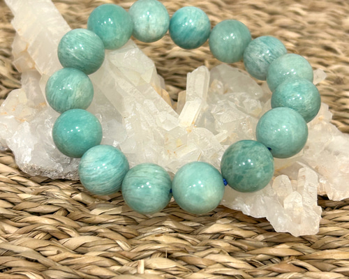 ☆特別ご提供☆希望の石☆【アマゾナイト『ホープストーン』ラウンド連】❤