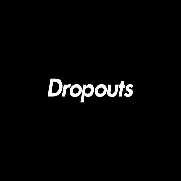 Ｔシャツ 黒【Dropouts】 4枚目の画像