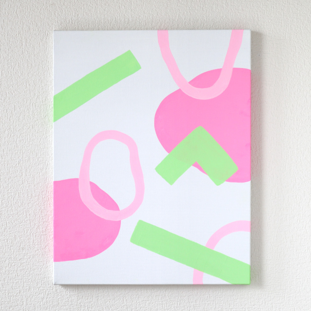 【原画ML】弾む｜インテリア モダンアート 抽象画 北欧 キャンバスアート F6号 11,700円