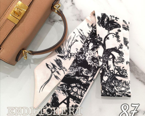 リボンスカーフ バッグスカーフ バッグチャーム 87＃ スカーフ