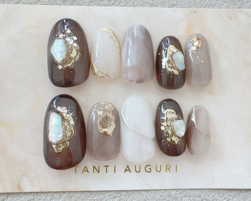 大人 濃い グレー色 ニュアンス ネイルチップ 灰色 入学式 卒業式 結婚