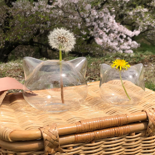 母の日2026⭐︎即日発送】親子ねこ花瓶 ニャンともファミリー 無料