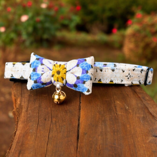 紫陽花柄(ブルー①)わんちゃん猫ちゃん用首輪 紫陽花柄(ブルー①)わんちゃん猫ちゃん用首輪交渉中☆電動