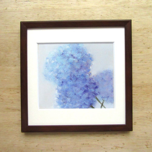 あじさいの花【パステル画・原画・額付き】 絵画 takiyo 通販