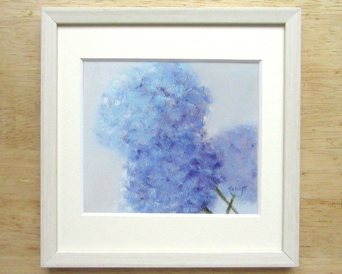 花と太陽のパステル画 A4サイズ 20b5cc1a32f2e041d225fe9a65c188