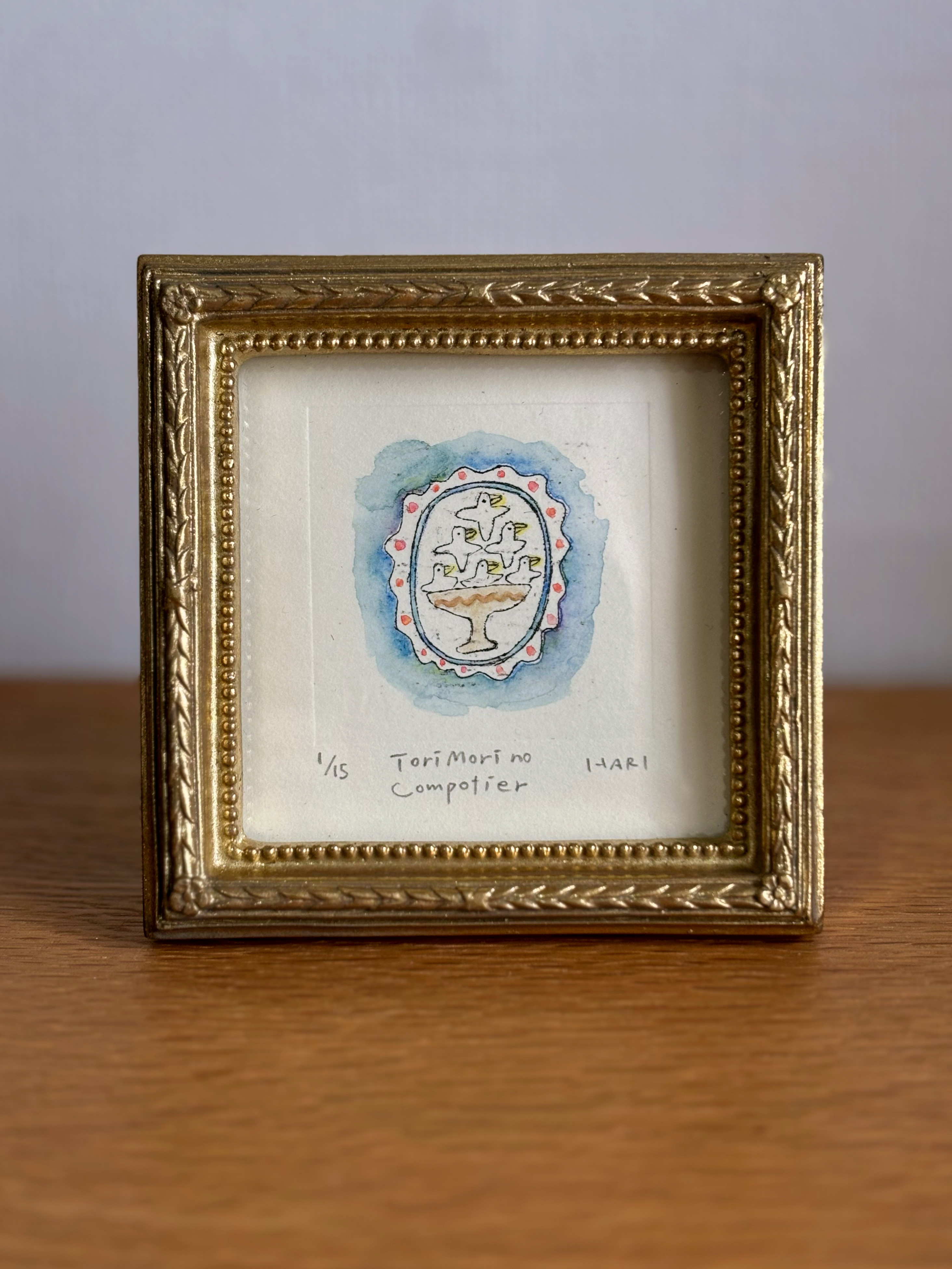 食糧危機と政治的決定高見沢耳のジクレー版画作品一点物の版画作品です