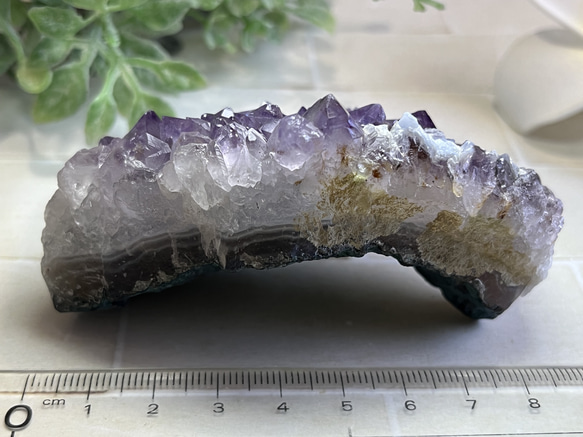 カコクセナイト内包✨  アメジスト　紫水晶　クラスター 原石　ラフストーン 10枚目の画像