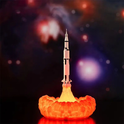 ロケットライト C スペースシャトル USB LED コードレス 宇宙 オブジェ インテリア at-0179 1枚目の画像