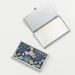 天然貝 名刺カードケース（夜桜）シェル・螺鈿アート｜ギフト・プレゼントにおすすめ 4枚目の画像