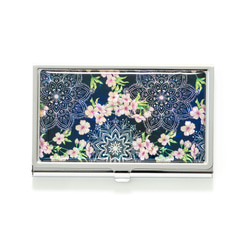 天然貝 名刺カードケース（夜桜）シェル・螺鈿アート｜ギフト・プレゼントにおすすめ 3枚目の画像