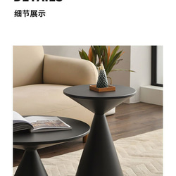 サイドテーブル 高さ55cm ブラック ソファ コーナー テーブル シンプル モダン 黒 a-0182 6枚目の画像