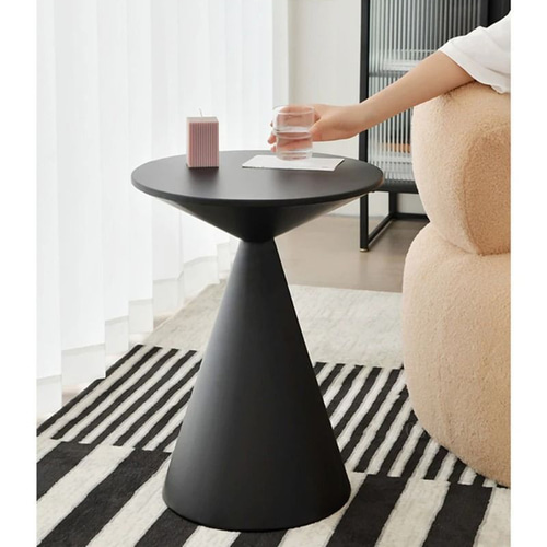 サイドテーブル　机　黒　ブラック　スタイリッシュ　モノクロ　おしゃれ　インテリア VeroMan 2組セット サイドテーブル カフェテーブル 机 ステンレス