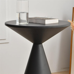サイドテーブル 高さ55cm ブラック ソファ コーナー テーブル シンプル モダン 黒 a-0182 3枚目の画像
