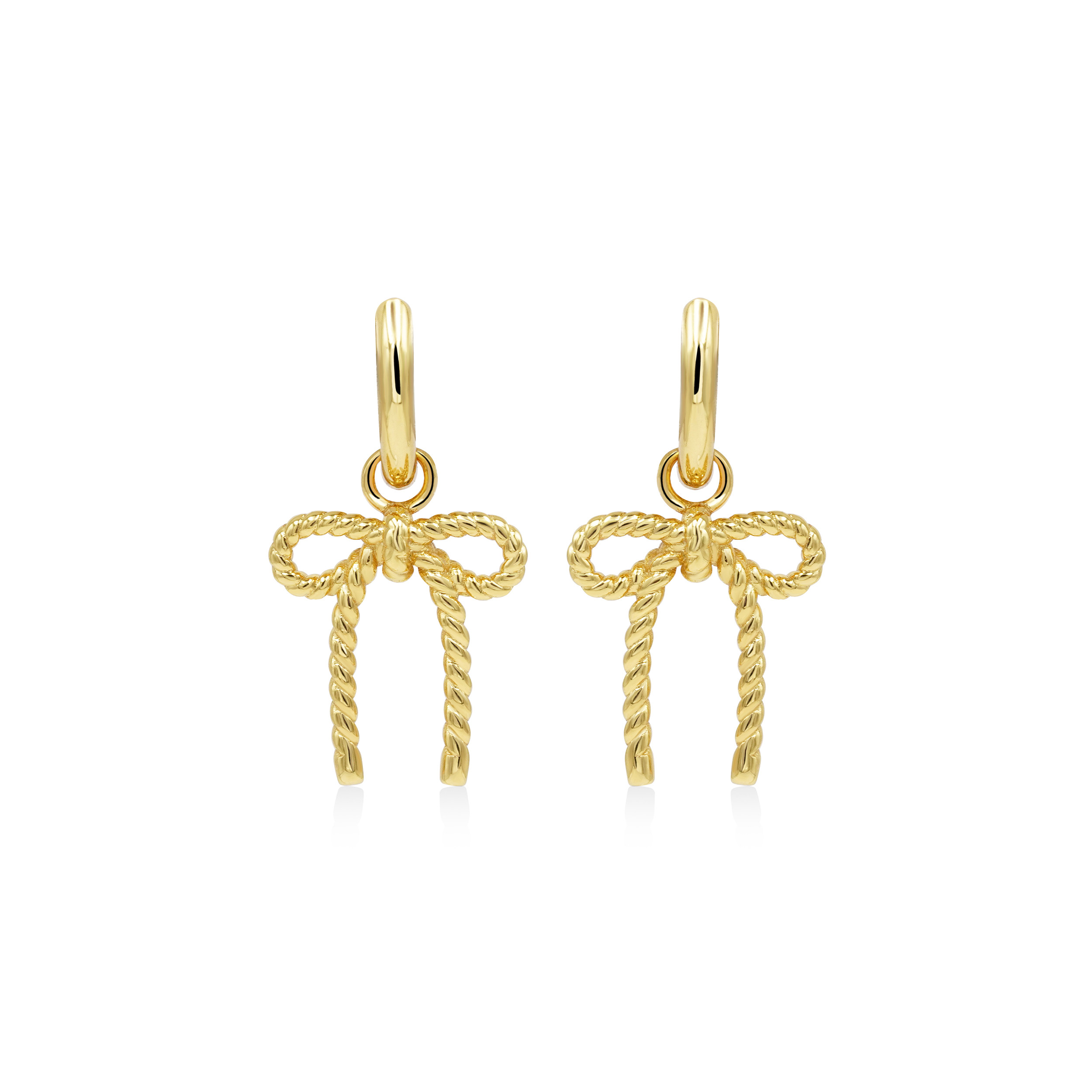 リボンチャームピアス 即発送可 260122-3