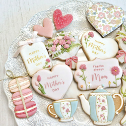 【ステンレス製テンプレート】HAPPY Mother's DAY｜母の日｜ステンシル｜アイシングクッキー 4枚目の画像