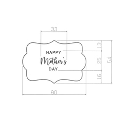 【ステンレス製テンプレート】HAPPY Mother's DAY｜母の日｜ステンシル｜アイシングクッキー 5枚目の画像