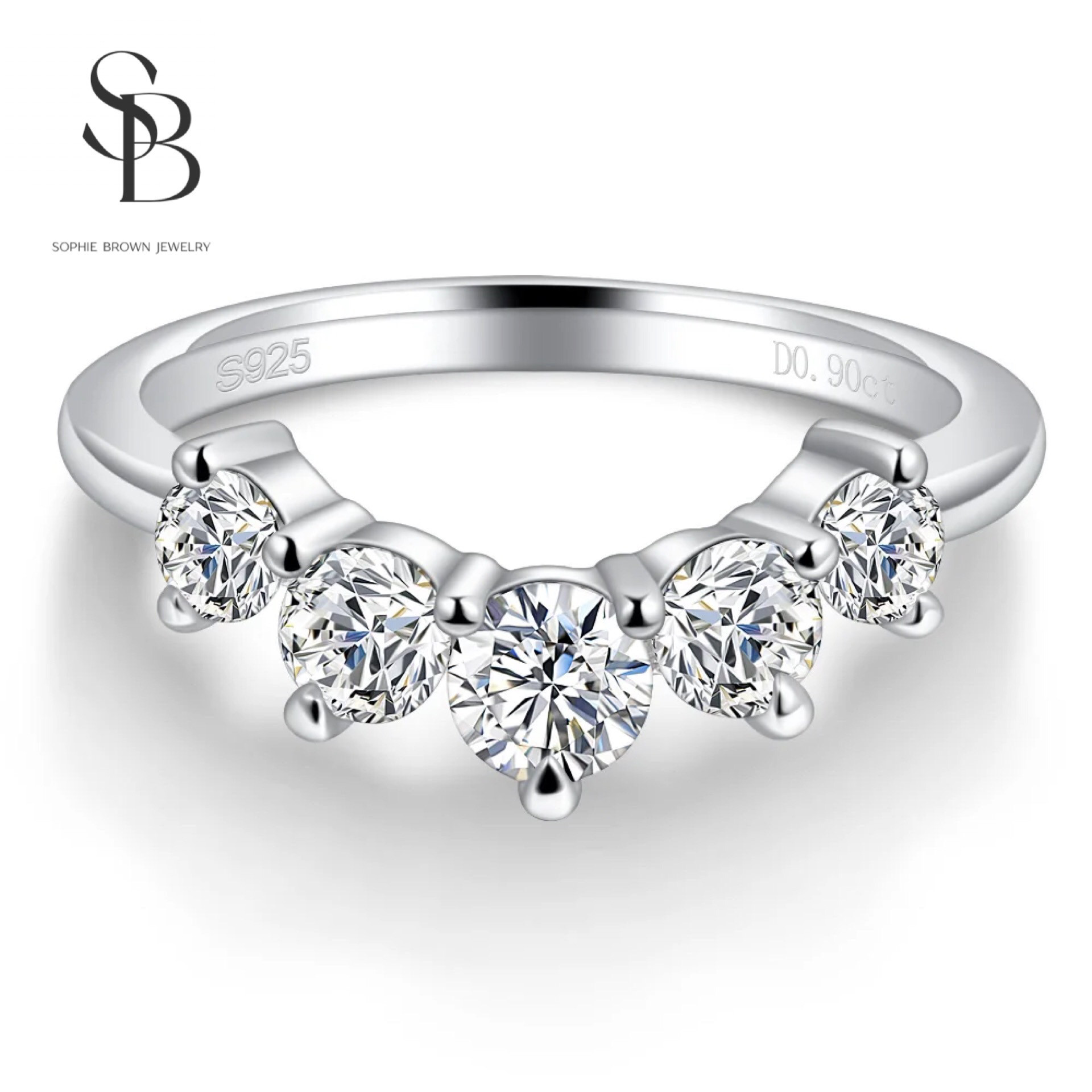 最高級モアサナイト マルチシェイプ エタニティリング モアッサナイト