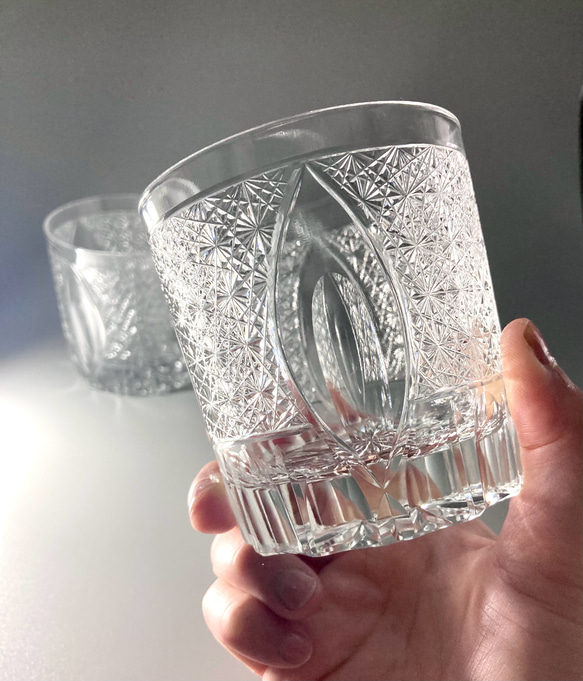 切子 の ロックグラス クリスタルガラス 9枚目の画像