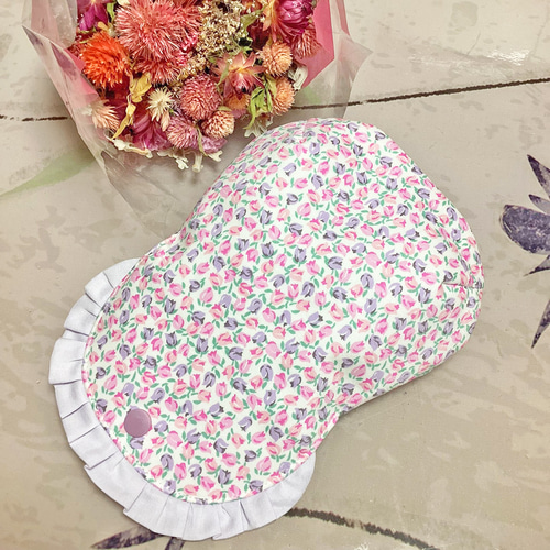 リバティ ふっくらタックのミニポーチ ティルティル アリスラベンダー  