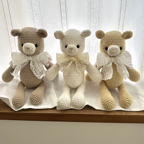 くま あみぐるみ シリーズ ファーストトイ 手作り おもちゃ 誕生日