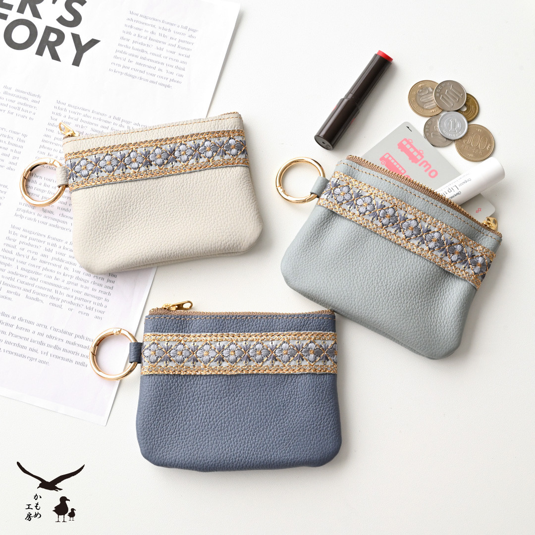 萩原様 インド刺繍 ボックスポーチ ハンドメイド インド刺繍リボンのハギレで三角ポーチができました🥰 小銭入れ