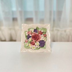 陶器】薔薇の花かご 置物 バラ その他置物 Atelier tête-à-tête 通販