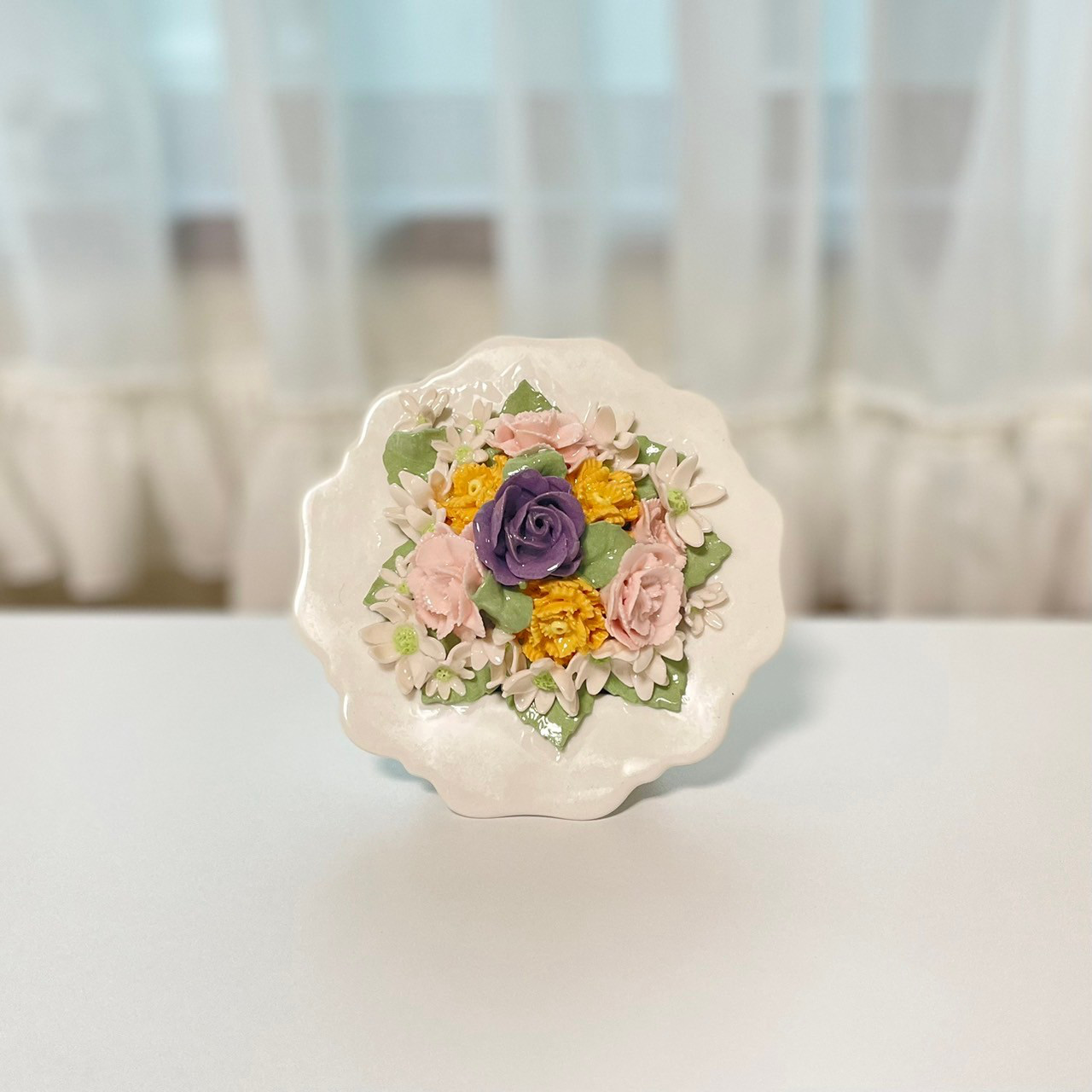 贈り物に【陶器】maruフラワーポット