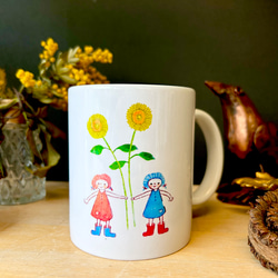 女の子と花 1枚目の画像