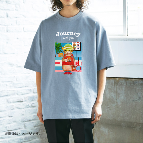 厚みのあるBIGシルエットTシャツ「Journey with you 80s」/送料