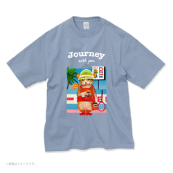 厚みのあるBIGシルエットTシャツ「Journey with you 80s」/送料無料 7枚目の画像