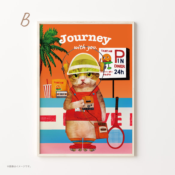 「Journey with you 80s」/オリジナルポスター/選べるサイズ☆ 5枚目の画像