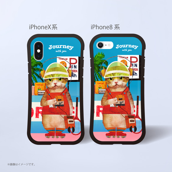 「Journey with you 80s」耐衝撃グリップiPhoneケース 4枚目の画像