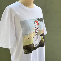 【巨匠動物園】おへそを隠す人Tシャツ 2枚目の画像