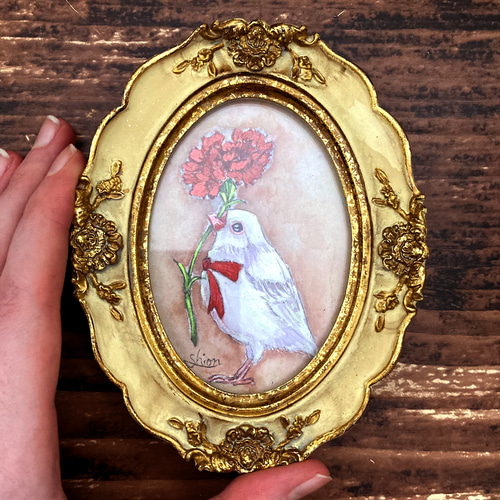 【絵画】ボタニカルアート　「カーネーション」原画 Amazon.co.jp: 絵画ボタニカルアート 「カーネーション」原画 - 絵画