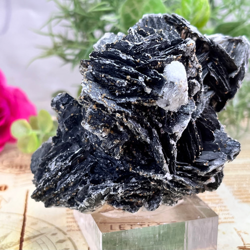 パイライト 自然石 黒色台座付き パイライト 自然石 黒色台座付き