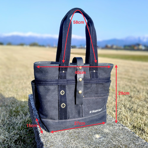 味が出る！ウォッシュ加工 8号帆布 トートバッグ A4収納可 トート 
