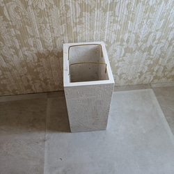 ダストボックス ミニ ホワイト ゴミ箱 4枚目の画像