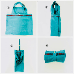 台湾チロリアンテープの布製エコバッグ 10枚目の画像