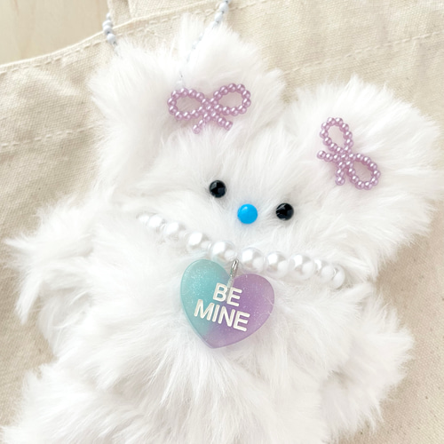 韓国大人気のかわいいモール人形♪☆ミンク・ホワイト(完成品) モール 