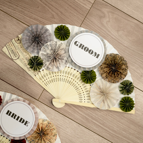 文字が選べる》扇子プロップス ♡ 結婚式 前撮りアイテム ウェディング